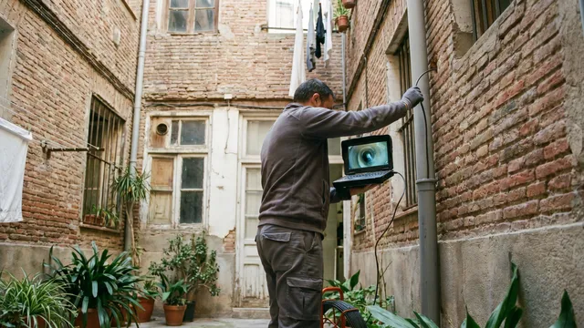 Inspección de Bajantes con Cámara CCTV en Madrid